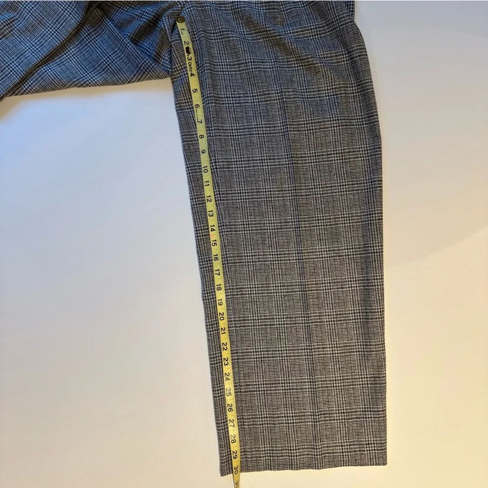 Vince plaid Italian wool-blend high rise trouser (10, heritage grey) - Picture 12 of 12